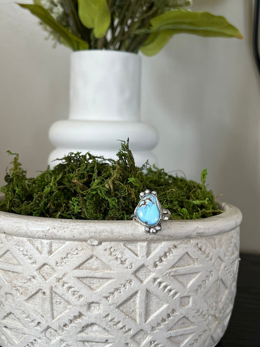 The Jolene Turquoise Ring (Size 7.5)